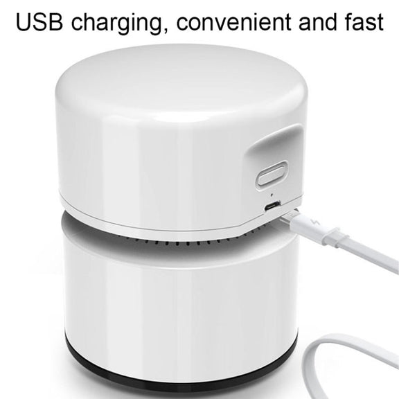 Desktop Mini Vacuum Cleaner USB Rechargeable Office Home Portable Paper Cleaner(Green)
