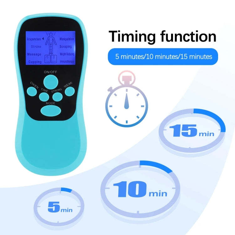 Multifunctional Low Frequency Pulse Meridian Physiotherapy Massage Instrument, Color: Blue Upgrade