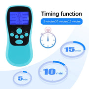 Multifunctional Low Frequency Pulse Meridian Physiotherapy Massage Instrument, Color: Blue Upgrade