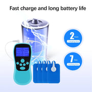 Multifunctional Low Frequency Pulse Meridian Physiotherapy Massage Instrument, Color: Blue Upgrade