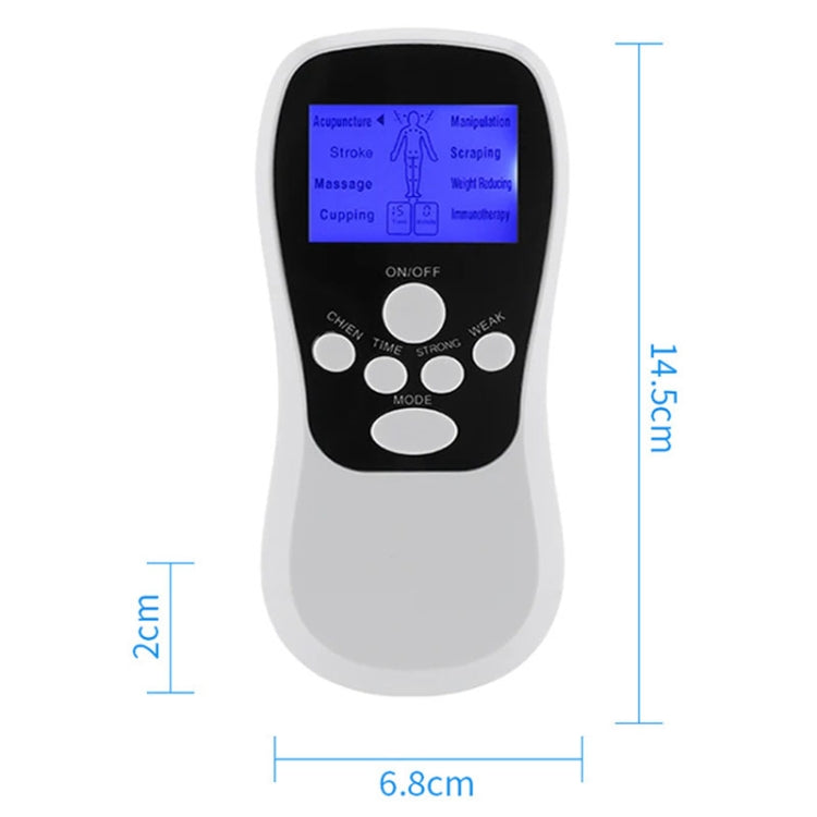 Multifunctional Low Frequency Pulse Meridian Physiotherapy Massage Instrument, Color: White Standard