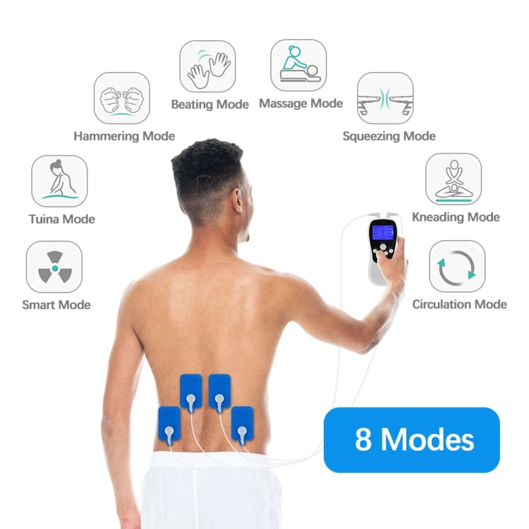 Multifunctional Low Frequency Pulse Meridian Physiotherapy Massage Instrument, Color: Blue Upgrade