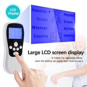 Multifunctional Low Frequency Pulse Meridian Physiotherapy Massage Instrument, Color: Blue Standard