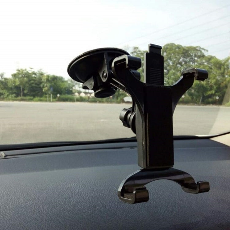 Car Dashboard Silicone Suction Cup Rotatable Tablet Four-claw Holder(Black)