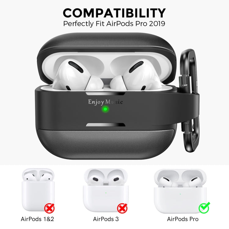 AhaStyle WG75-PRO For AirPods Pro Split TPU+Aluminum Alloy Combination Protective Cover(Red)