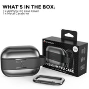 AhaStyle WG75-PRO For AirPods Pro Split TPU+Aluminum Alloy Combination Protective Cover(Red)
