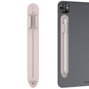 AhaStyle PT112 For Apple Pencil 1 / 2 Handwritten Pen Silicone Storage Groove Magnetic Silicone Pen Holder(Pink)