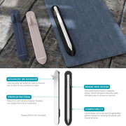 AhaStyle PT112 For Apple Pencil 1 / 2 Handwritten Pen Silicone Storage Groove Magnetic Silicone Pen Holder(Pink)