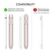 AhaStyle PT112 For Apple Pencil 1 / 2 Handwritten Pen Silicone Storage Groove Magnetic Silicone Pen Holder(Black)
