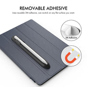 AhaStyle PT112 For Apple Pencil 1 / 2 Handwritten Pen Silicone Storage Groove Magnetic Silicone Pen Holder(Black)