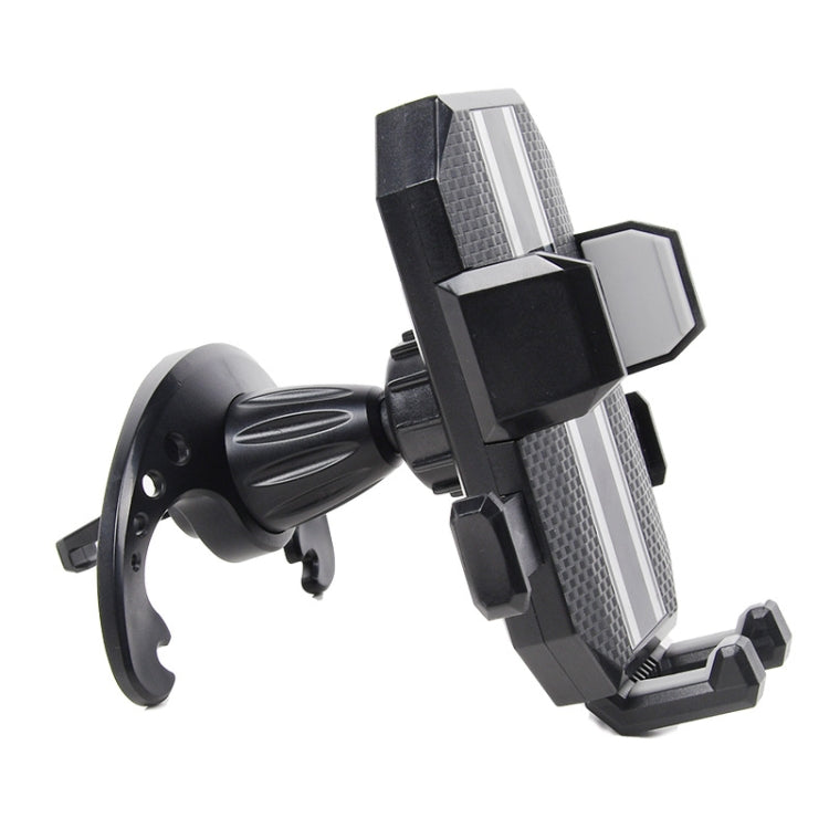 Knob Type Car Air Conditioner Air Outlet Navigation Mobile Phone Holder(Grey)