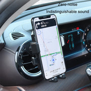 Knob Type Car Air Conditioner Air Outlet Navigation Mobile Phone Holder(Grey)