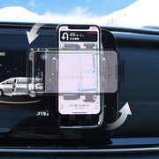 Knob Type Car Air Conditioner Air Outlet Navigation Mobile Phone Holder(Grey)