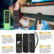 For Apple TV HD / 4K+AirTag AhaStyle PT175 Remote Control Tracker 2 In 1 Silicone Protective Cover(Black)