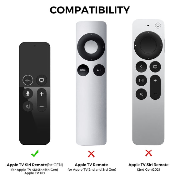 For Apple TV HD / 4K+AirTag AhaStyle PT175 Remote Control Tracker 2 In 1 Silicone Protective Cover(Blue)