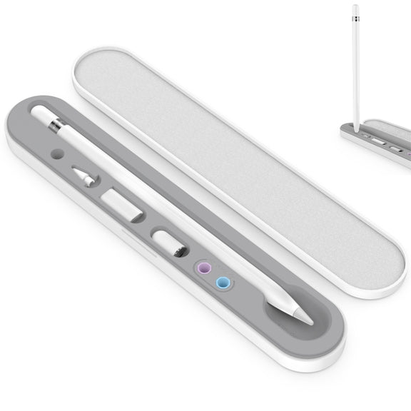 AahStyle PT121 For Apple Pencil 1 / 2 Magnetic Storage Convenient Pen Box(Blue)