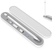 AahStyle PT121 For Apple Pencil 1 / 2 Magnetic Storage Convenient Pen Box(White)
