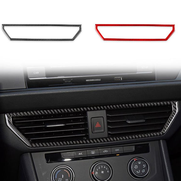 For Volkswagen Sagitar 2019-2023 Left-hand Drive Central Control Air Outlet Sticker(Black)