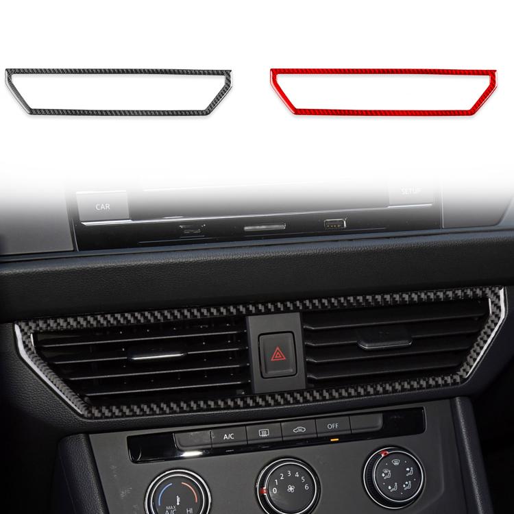 For Volkswagen Sagitar 2019-2023 Left-hand Drive Central Control Air Outlet Sticker(Black)