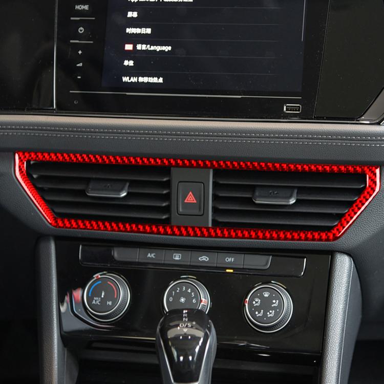 For Volkswagen Sagitar 2019-2023 Left-hand Drive Central Control Air Outlet Sticker(Black)