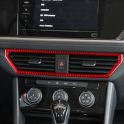 For Volkswagen Sagitar 2019-2023 Left-hand Drive Central Control Air Outlet Sticker(Black)