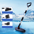 3-in-1 Car Snow Shovel Brush Kit Stainless Steel Retractable Ice Scraper(Silver) - Ice Scraper by PMC TechLife | Online Shopping South Africa | PMC TechLife | Buy Now Pay Later Mobicred