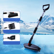 3-in-1 Car Snow Shovel Brush Kit Stainless Steel Retractable Ice Scraper(Black) - Ice Scraper by PMC TechLife | Online Shopping South Africa | PMC TechLife | Buy Now Pay Later Mobicred