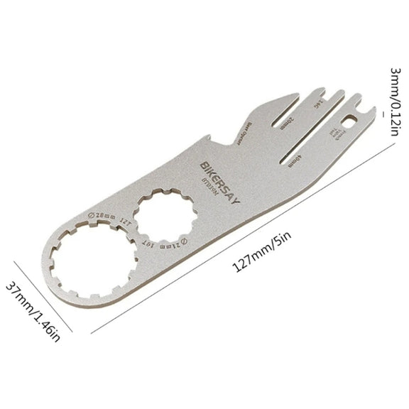 BIKERSAY BT039M 7 In 1 Bicycle Disc Brake Piece Correction Multifunction Wrench Repair Tools