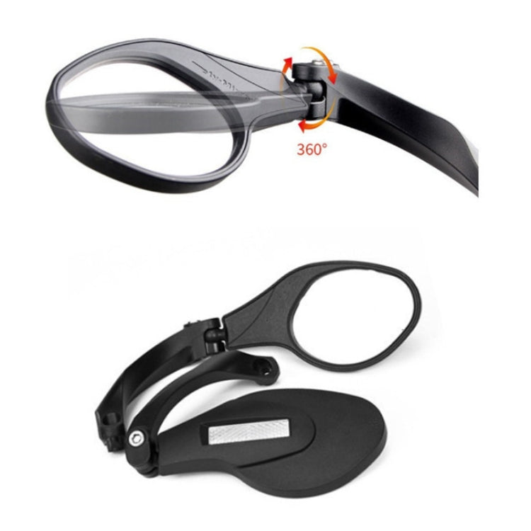 Motorcycle Wide View Rear View Mirror Bicycle Reflector, Color: Square Right