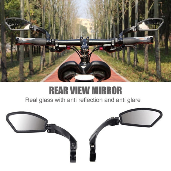 Motorcycle Wide View Rear View Mirror Bicycle Reflector, Color: Round Left