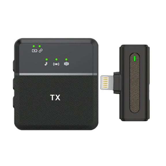 Wireless Lavalier Microphone One To One Live Recording Noise Canceling Mics, Interface: 8 Pin