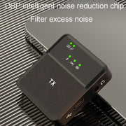 Wireless Lavalier Microphone One To One Live Recording Noise Canceling Mics, Interface: 8 Pin