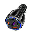 3USB+2PD 75W Dual Line Car Mobile Phone Fast Charging Charger(Black) - Car Charger by PMC TechLife | Online Shopping South Africa | PMC TechLife | Buy Now Pay Later Mobicred