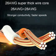 25m CAT6 Gigabit Ethernet Double Shielded Cable High Speed Broadband Cable