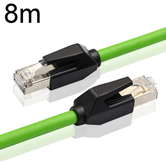 8m CAT6 Double Shielded Gigabit Industrial Cable Vibration-Resistant And Highly Flexible Drag Chain Cable