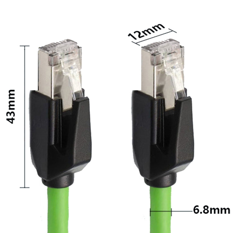 15m CAT6 Double Shielded Gigabit Industrial Cable Vibration-Resistant And Highly Flexible Drag Chain Cable