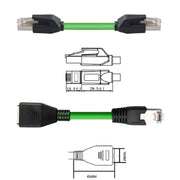 25m CAT6 Double Shielded Gigabit Industrial Cable Vibration-Resistant And Highly Flexible Drag Chain Cable