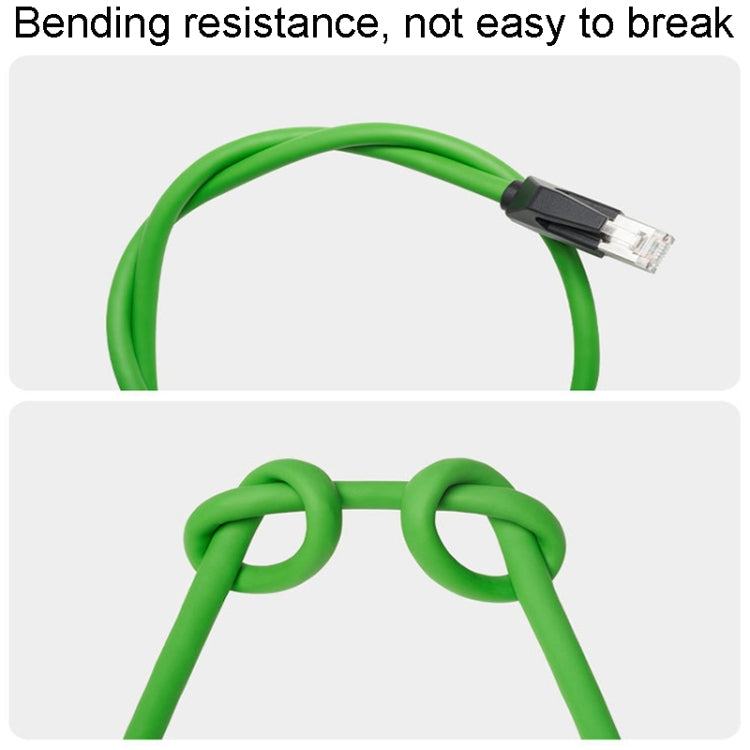 25m CAT6 Double Shielded Gigabit Industrial Cable Vibration-Resistant And Highly Flexible Drag Chain Cable