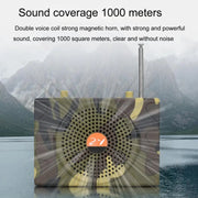 25W  Bluetooth Voice Amplifier Bird Hunting Speaker Supports USB/TF/FM 1000m Remote Control EU Plug(Camouflage)