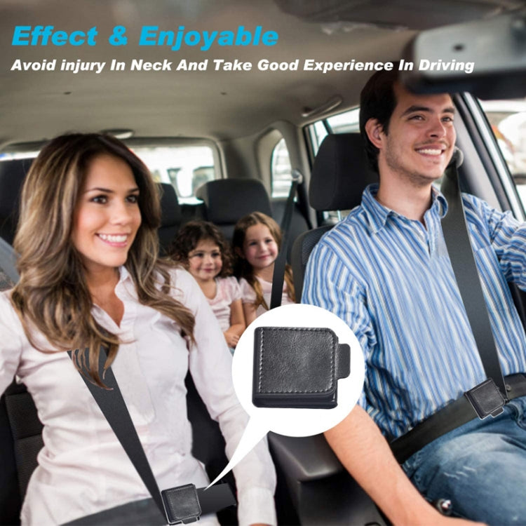 1pair Child and Adult Car Seat Belt Anti-strangle Adjuster(Gray)