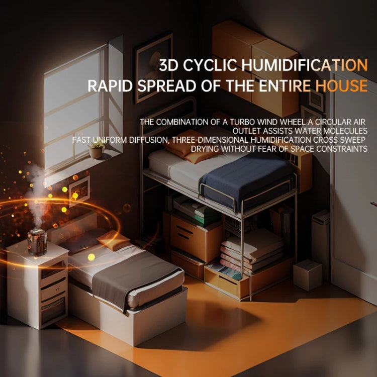 3L Smart Spray Humidifier Three-hole Spray With Night Light, Spec: USB