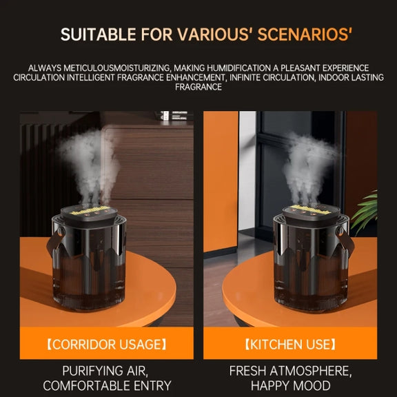 3L Smart Spray Humidifier Three-hole Spray With Night Light, Spec: USB