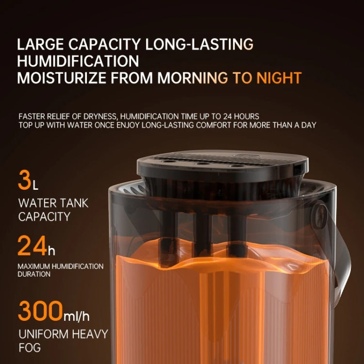3L Smart Spray Humidifier Three-hole Spray With Night Light, Spec: USB