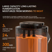 3L Smart Spray Humidifier Three-hole Spray With Night Light, Spec: USB