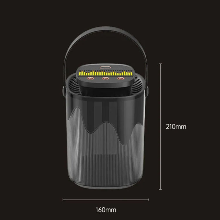 3L Smart Spray Humidifier Three-hole Spray With Night Light, Spec: Rechargeable 3000mAh