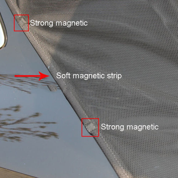 L 162 x 150cm Car Tailgate Anti-Mosquito And Insect Screens Trunk Magnetic Sunscreen Mosquito Net