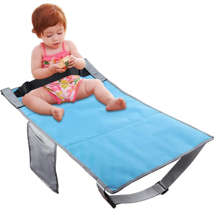 79 x 44cm Kids Airplane Seat Extender Portable Travel Seat Cushion(Blue)