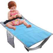 79 x 44cm Kids Airplane Seat Extender Portable Travel Seat Cushion(Blue)