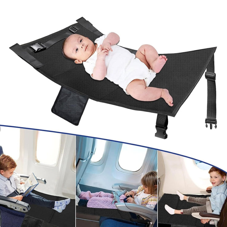 79 x 44cm Kids Airplane Seat Extender Portable Travel Seat Cushion(Blue)