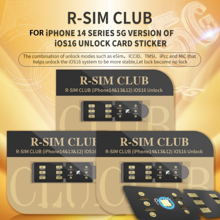 R-SIM18 CLUB Unlock Card Integrate TMSI / eSIM / ICCID / IPCC for iOS System